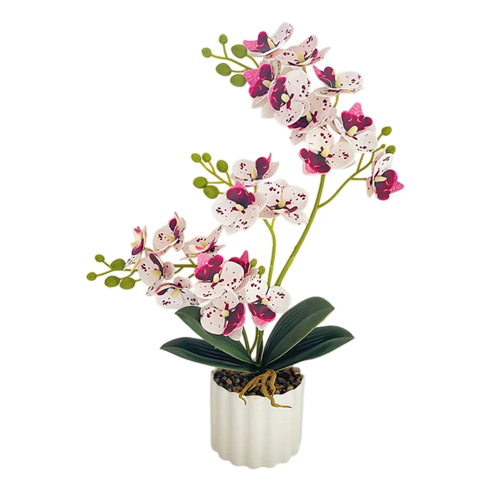 Home Decor Office Decor Artificial for orchid Artificial for orchid Decoration Phalaenopsis Plant Realistic Appearance