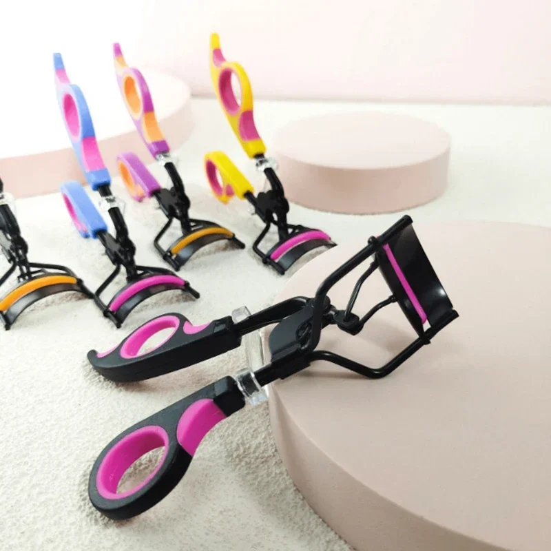 Almohadillas rizadoras de pestañas para mujer, pinzas profesionales para rizar pestañas, Clips duraderos, herramientas de belleza para maquillaje de ojos, 2 uds.