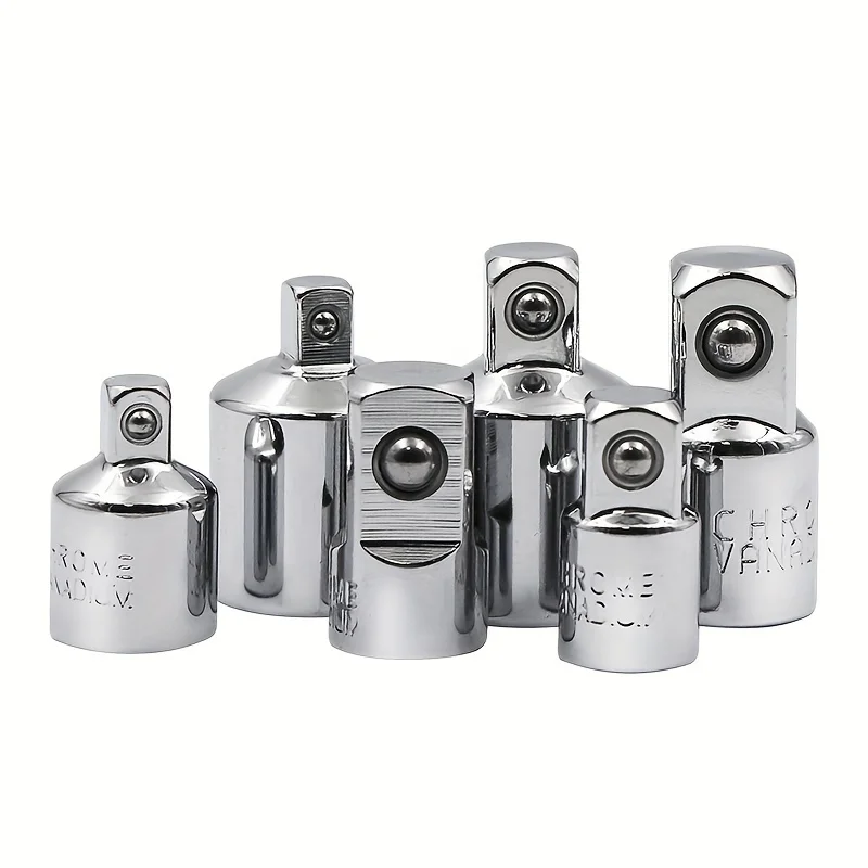 6pcs Ratchet Wrench Socket Converter Sleeve Head Adapter 1/2 \