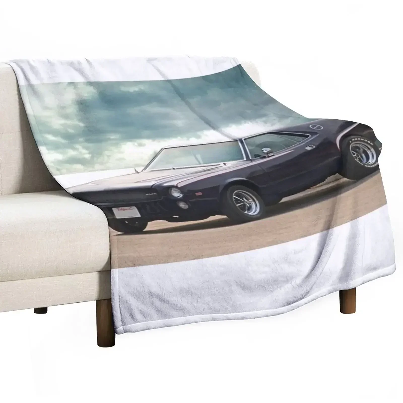 

1968 AMC AMX GT Throw Blanket Stylish Decor Blanket Gift for Friends Roommate
