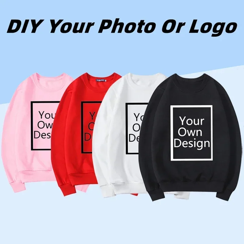 2024 Aangepaste Sweatshirt Tekst Logo Hoodies Student Casual Op maat gemaakte tekst DIY Capuchon Aangepast logo Gepersonaliseerde Hoodie