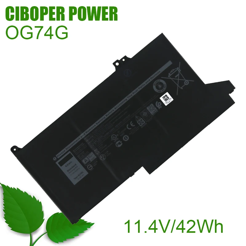 

CP Original Laptop Battery OG74G/0G74G 11.4V/42Wh DJ1J0 0G74G PGFX4 0NF0H For Latitude 12 7000 7280 7380 7480 Series Notebook