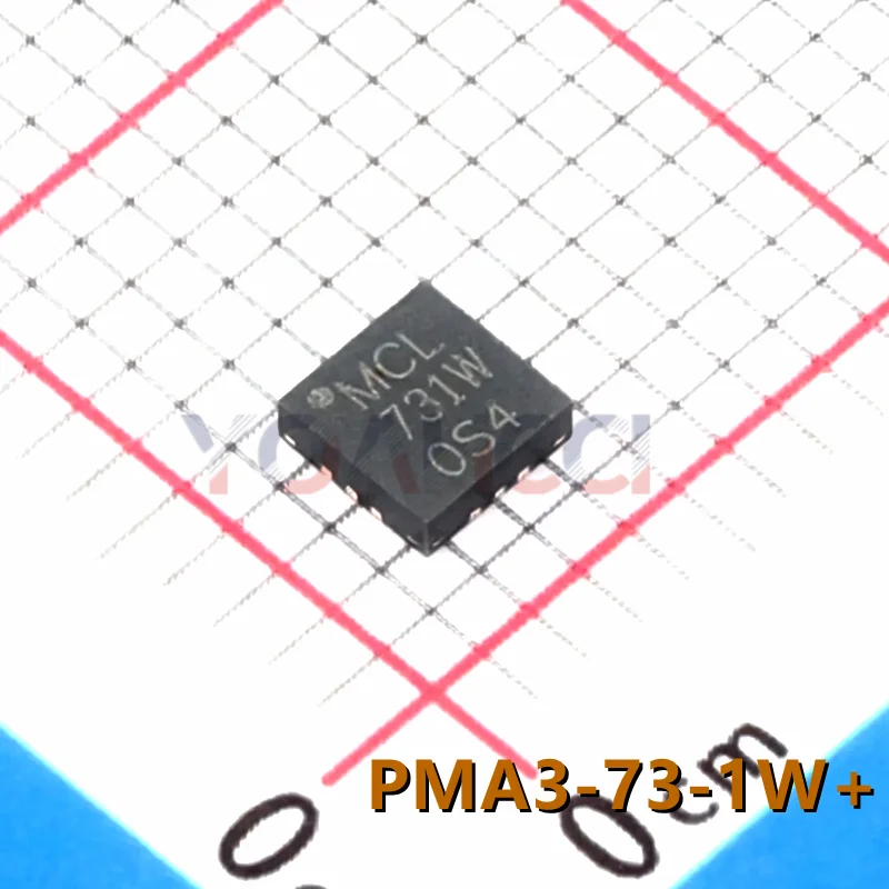 PMA3-73-1W+ (2pieces) MCLP-12(3x3) 50Ω 300 to 7500 MHz 1W Output Power IC ,Original In Stock