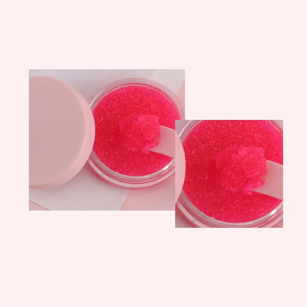 Lip Care Set Balm And Scrub Treatment Oil 3 In 1 Nourishing Lip Mask Sugar Organic Fruit Flavor Pink Box Private Label Wholesale