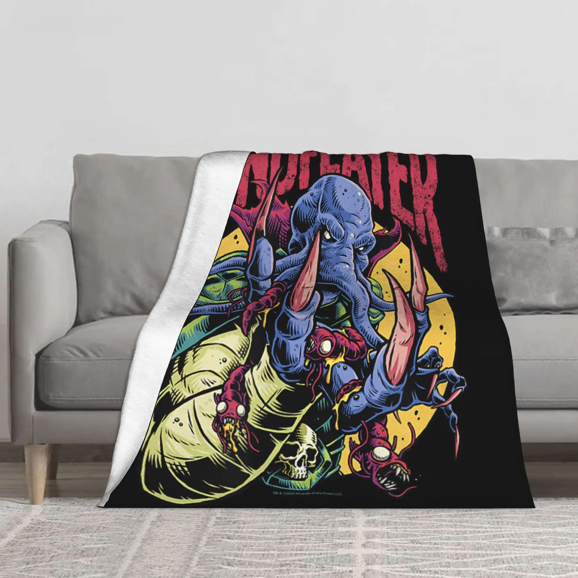 1PC Dragons Mindflayer Monster Claws Out Winter Blankets for Adults Bedding Home Interior Sofa Knee