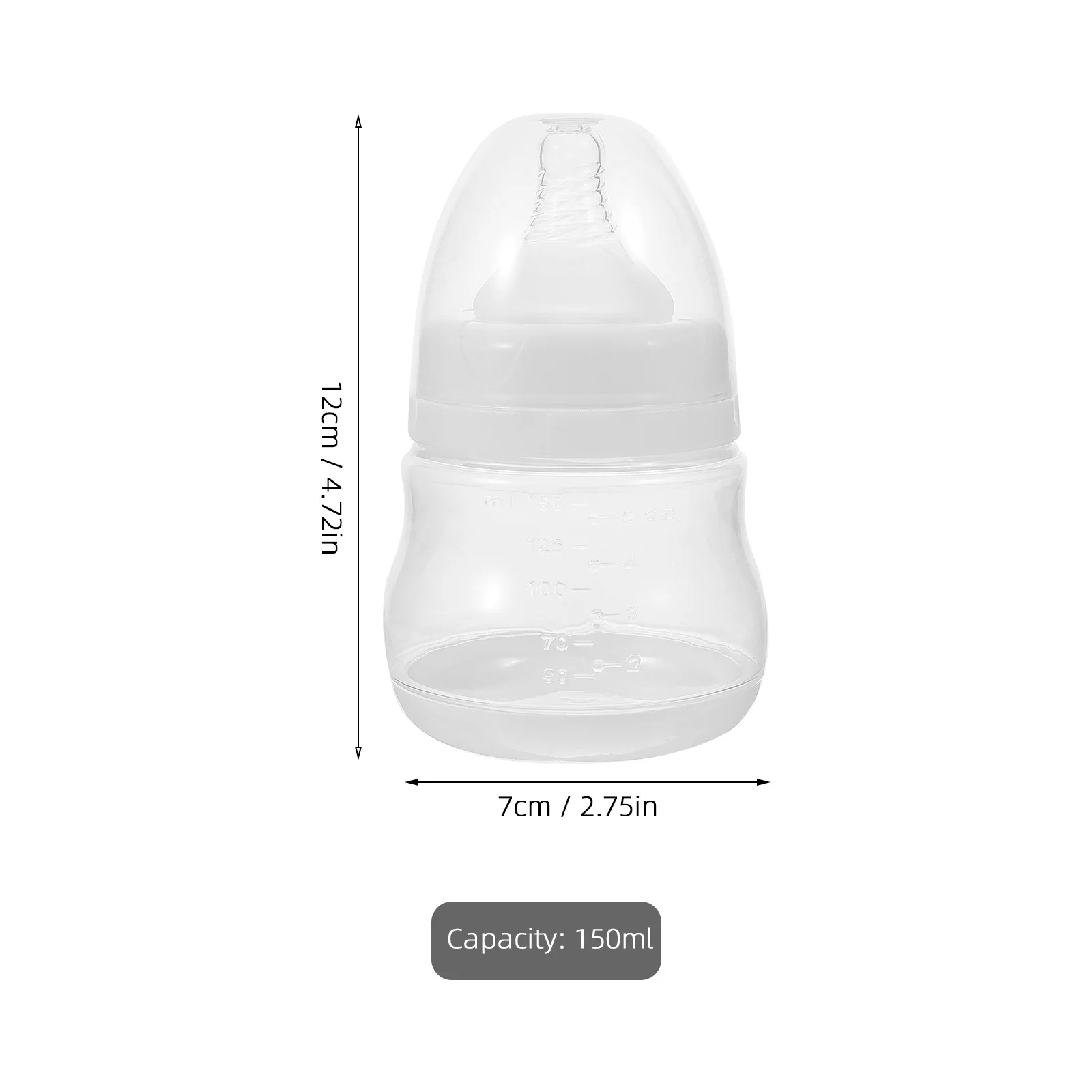 150 مللي زجاجة تخزين حليب الثدي واسعة الرقبة مانعة للتسرب مادة البولي بروبيلين المحمولة آمنة للرضاعة الطبيعية حاوية الحليب رعاية الطفل