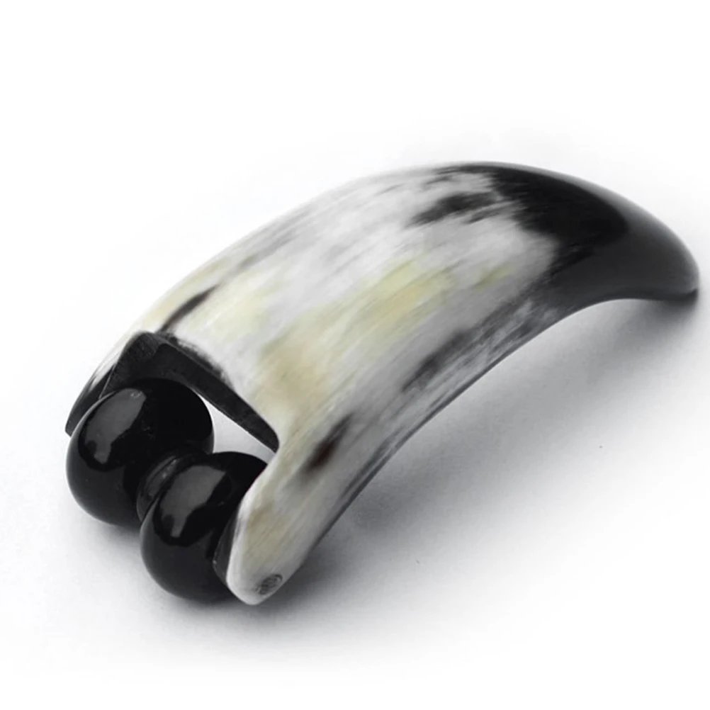 

Ox Horn Massage Wheel Smooth Polished Therapy Tool Muscle Overuse Body Scraping Wheel Back Massager Professional Use Spa Care