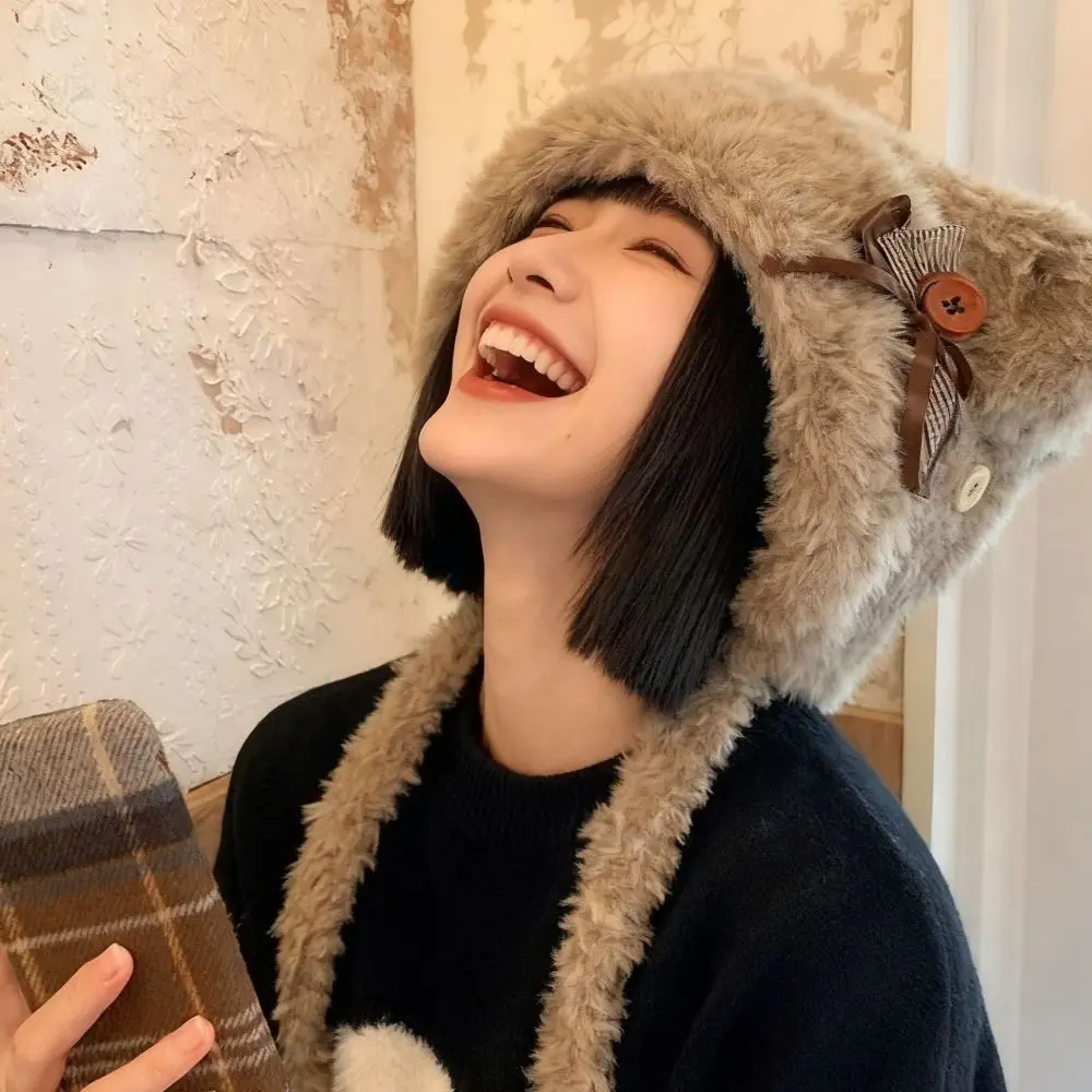 جديد يندبروف الأذن حماية قبعة الباردة والدليل على آذان الدب البلوز قبعة سميكة غطاء محرك السيارة قبعة الشتاء #5