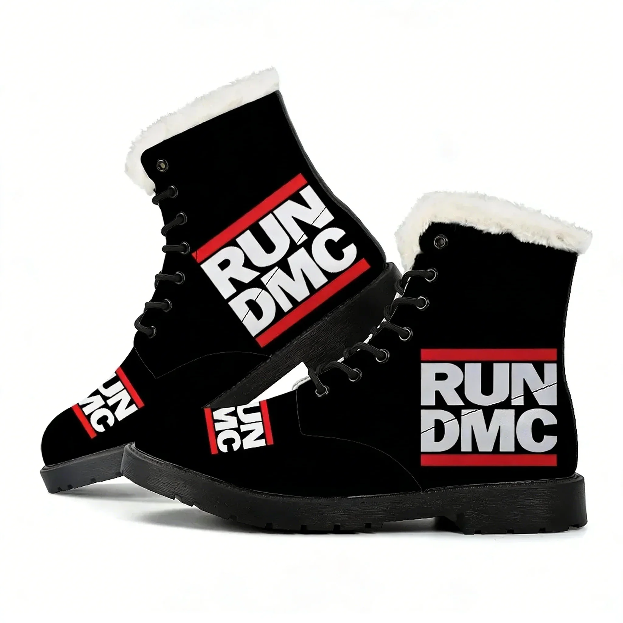 

Плюшевые ботинки Run DMC для мужчин, женщин и подростков, повседневные уличные легкие ботинки высокого качества, с индивидуальным принтом на заказ