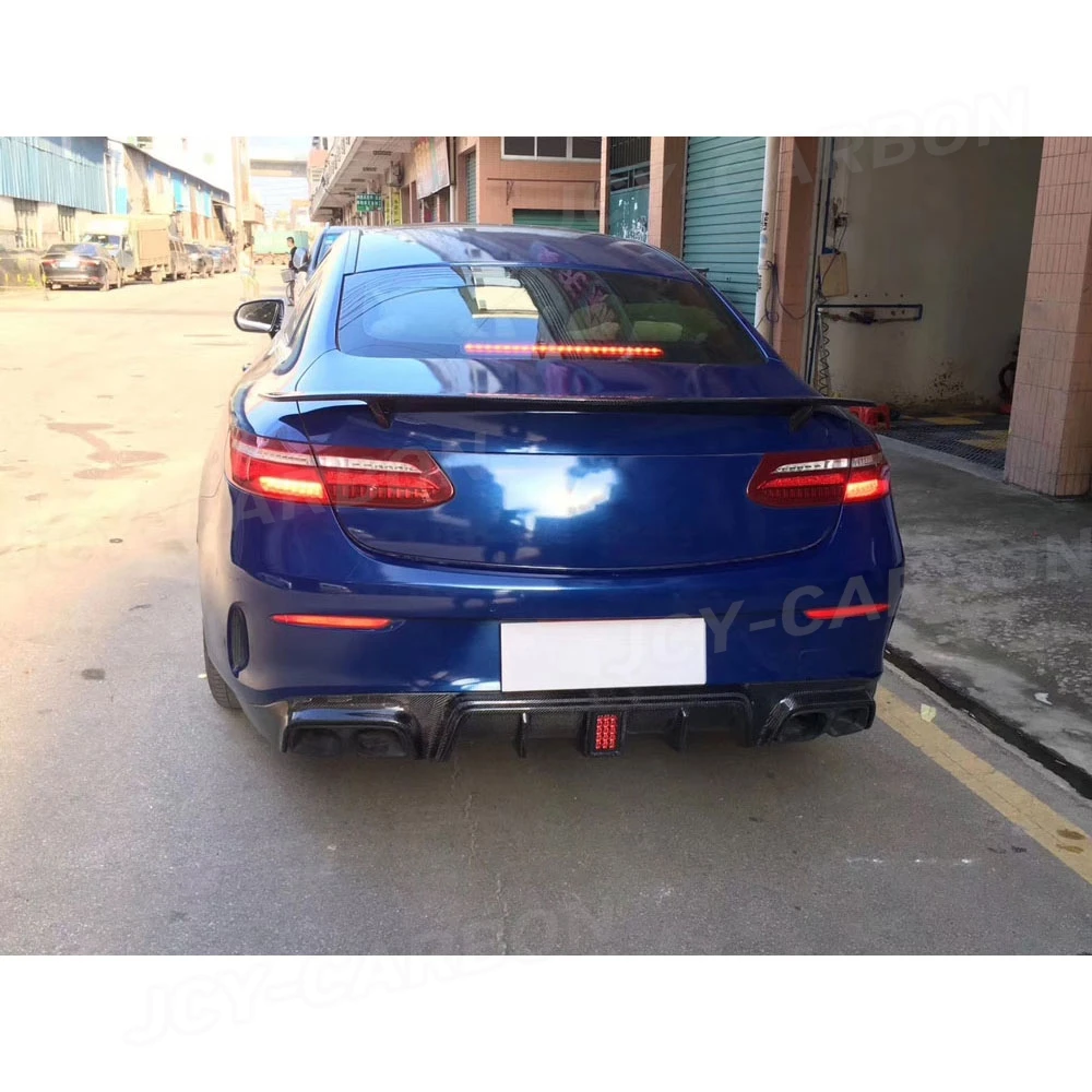 لمرسيدس بنز W238 E250 E300 E350 كوبيه 2 باب 2017 2018 2019 ألياف الكربون سيارة الخلفي الجذع التمهيد سبويلر الشفاه أجنحة