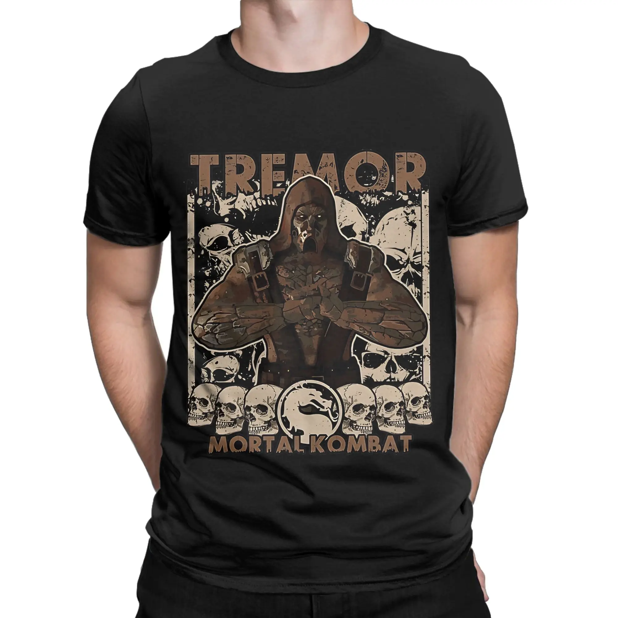 Tremor Novelty 100% Cotton T-Shirt Mortal Kombat Mk Games Tops Tees For Men