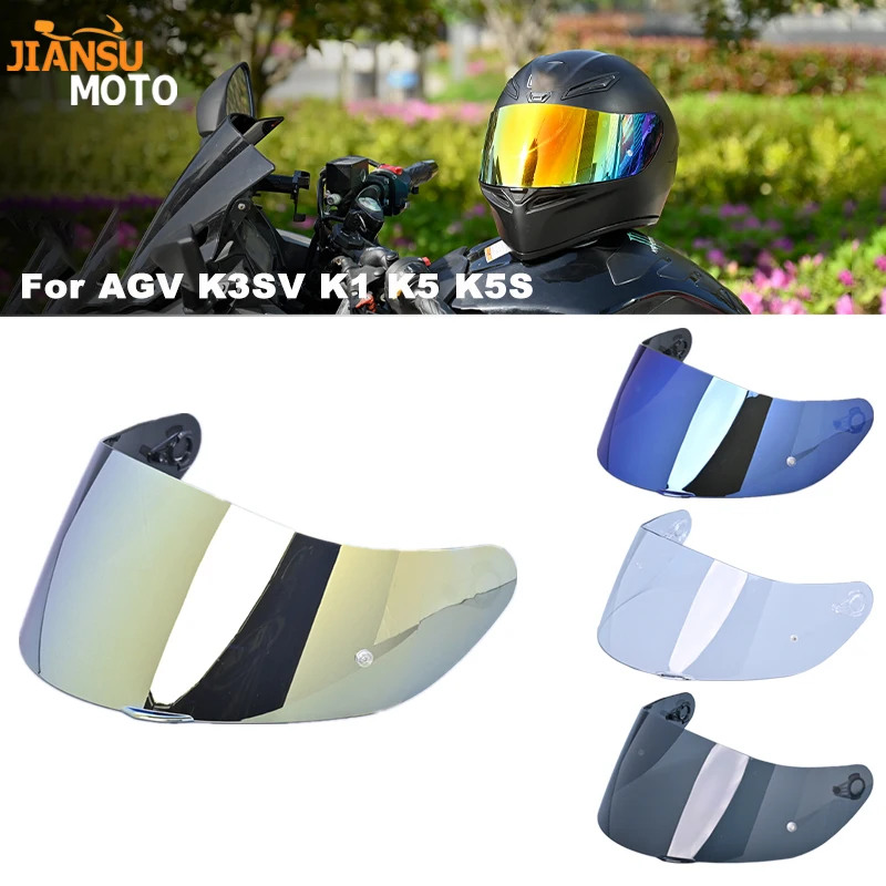 

Helmet Lens for AGV K3SV K1 K5 K5S Compact ST Motorcycle Helmet Visor Windshield Uv-cut Lens Motorbike Accessories Glasses Casco