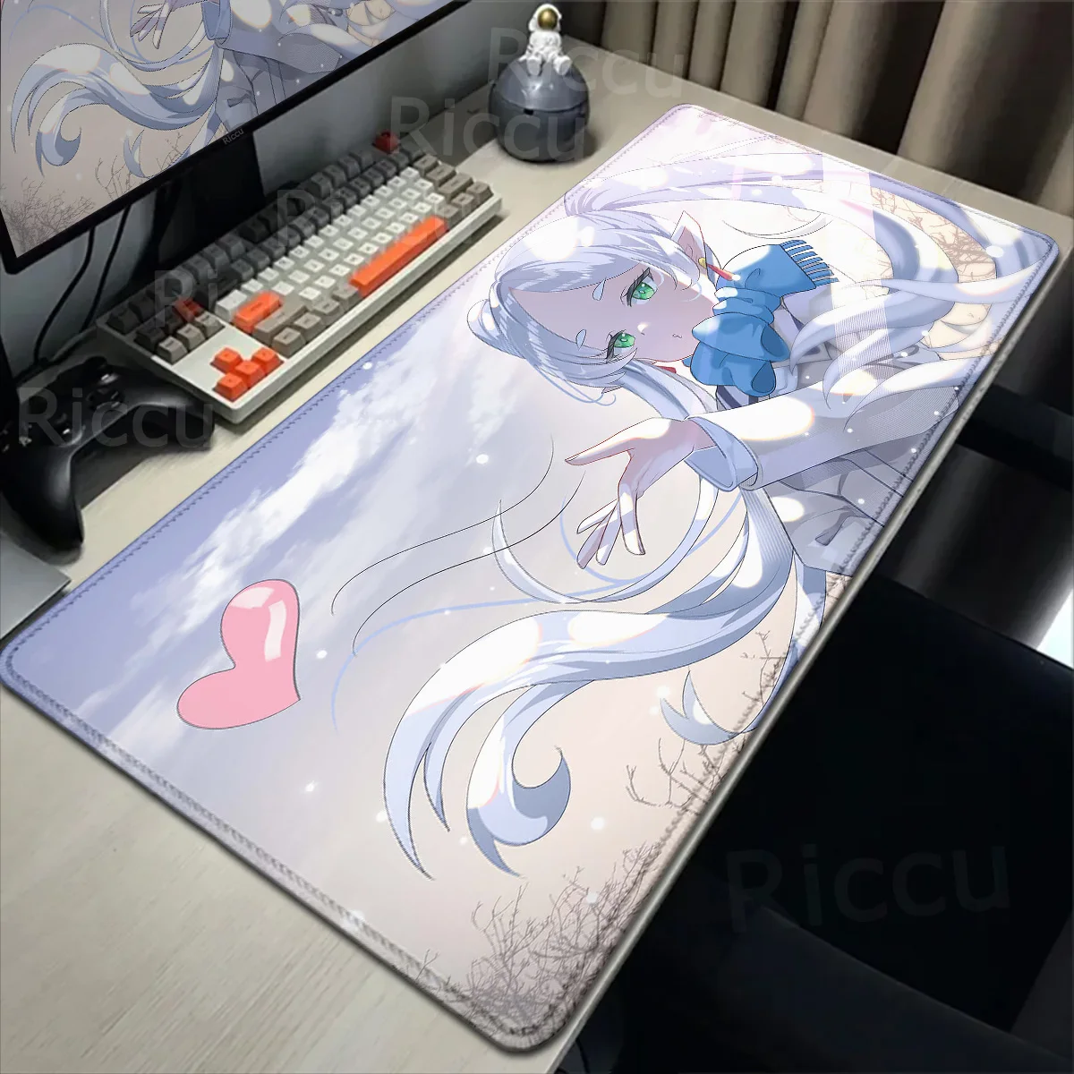 XXL Anime Frieren Mousepad HD Gaming Office Desk XLPads Large For Computer Non-slip Lockedge Mouse Pad Notebook Accessories Pads