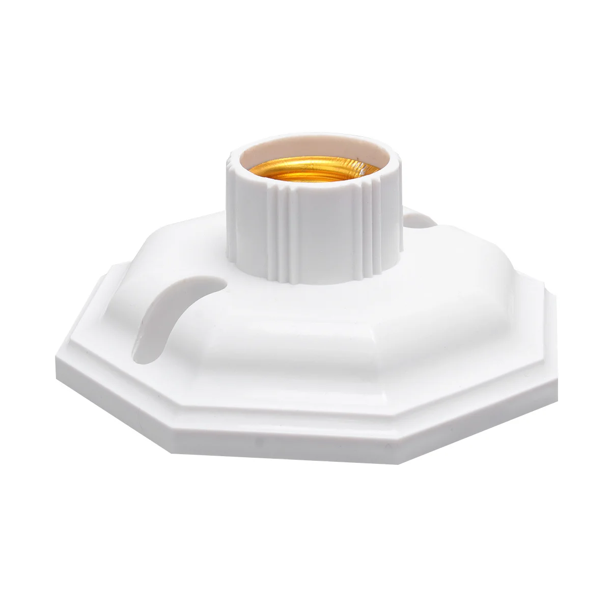 4 قطعة E27 برغي مصباح حامل المثمن الشكل دائم مقاومة للاهتراء مزهرية مضيئة مزودة بقاعدة للمنزل مخزن مكتب ساحة مصباح ديكور حامل