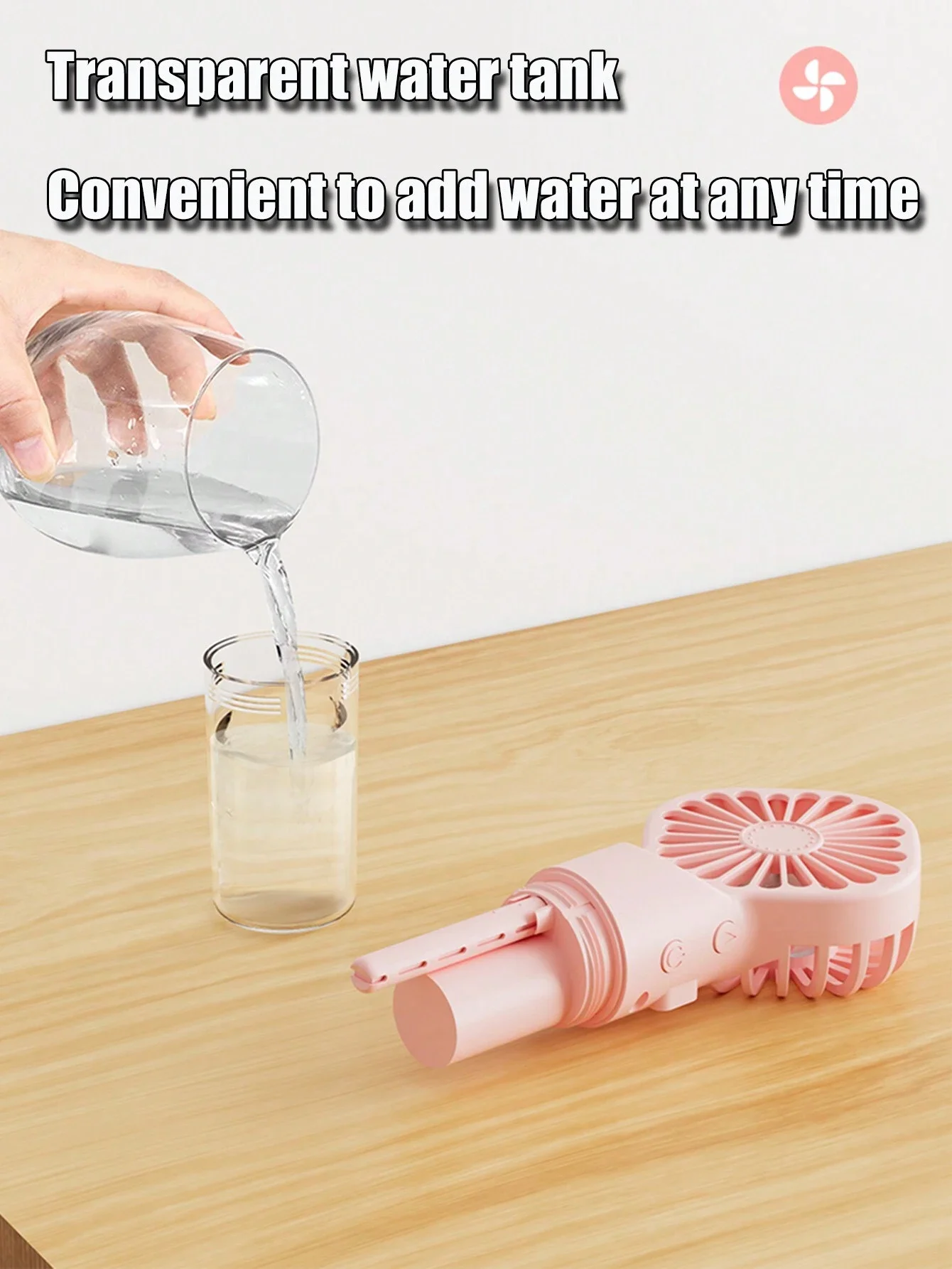 Handheld Fan Misting Fan, Misting Fan Mist Fan Spray Fan,Fan With Water Spray Misting Fan Multi-Purpose For Portable Mini Mister