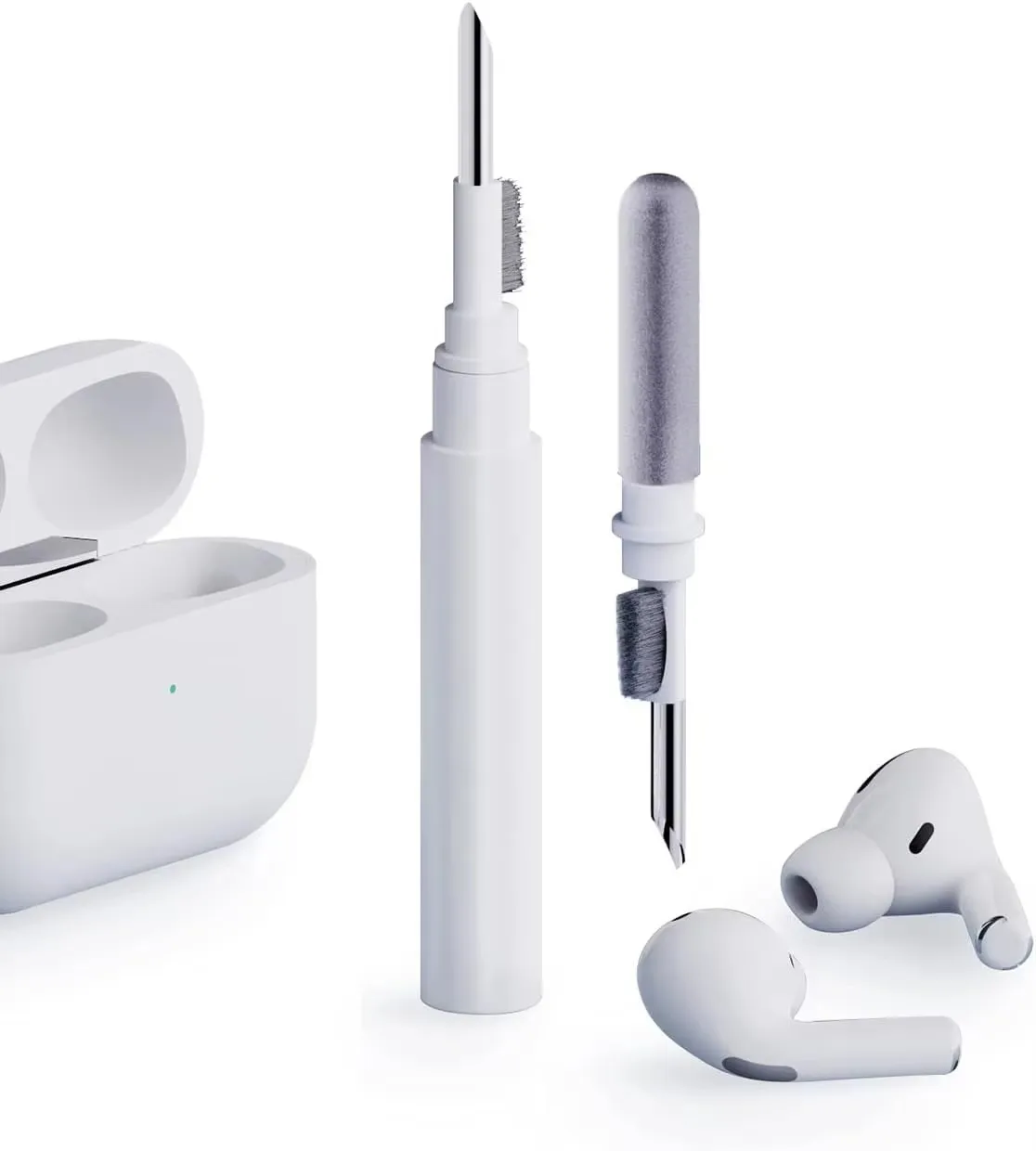3-in-1 Small Bluetooth Earbud Cleaning Tool Multi-function Cleaning Kit with Cleaning Pen, Wireless Headset Brush