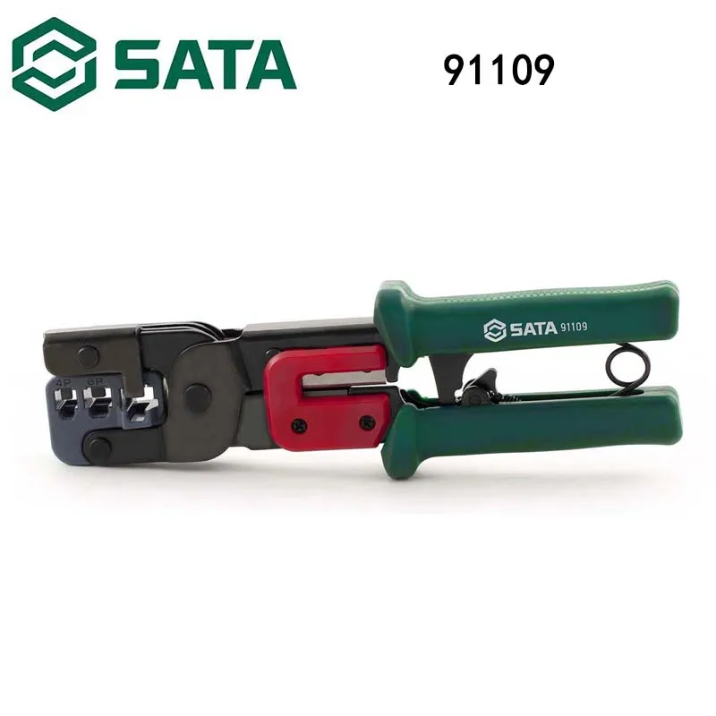 

Sata 91109 Network Connector Crimping Pliers Network Crystal Head Network Crimping Pliers 9“