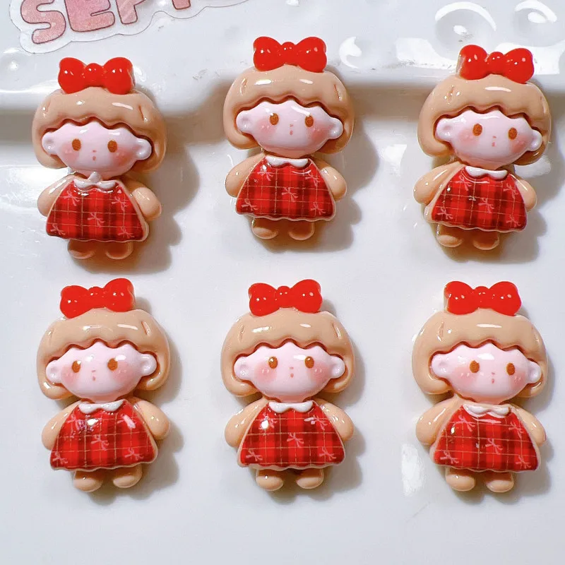 10/20Pcs Cute Rabbit Bear Girl Resin Patch DIY Handmade Material Jewelry Hair Clips Key Chain Cartoon Craft Supplies Accessories image 6