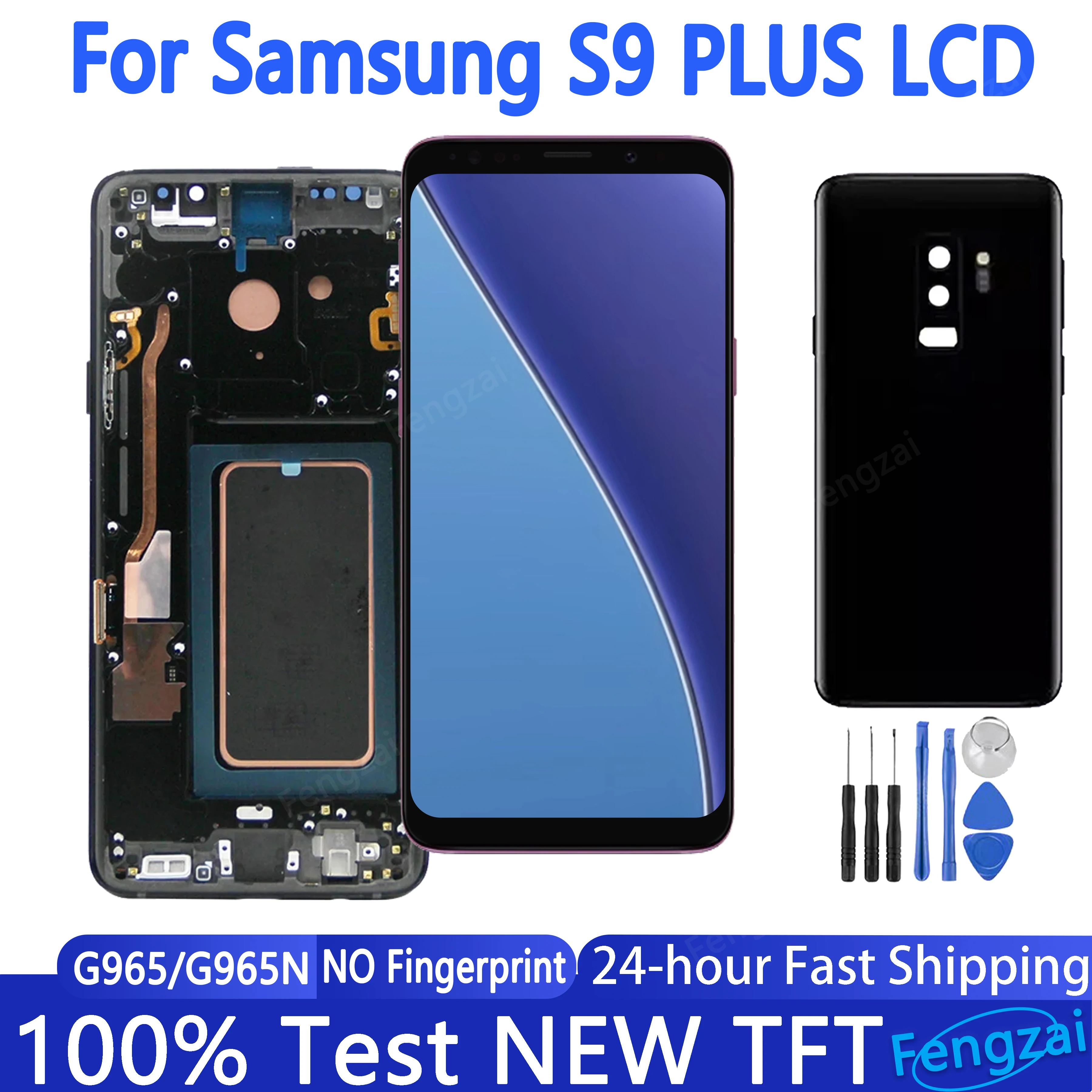 

New TFT S9 Plus Screen For Samsung Galaxy S9 Plus G965 G965f G965u Lcd Display Touch Screen Digitizer Assembly No Fingerprints