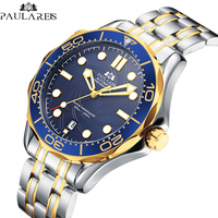 PAULAREIS P Brand New Men's Watches Mechanical Wristwatch For Men Automatic Watch Men Stainless Steel Waterproof Calendar Clock