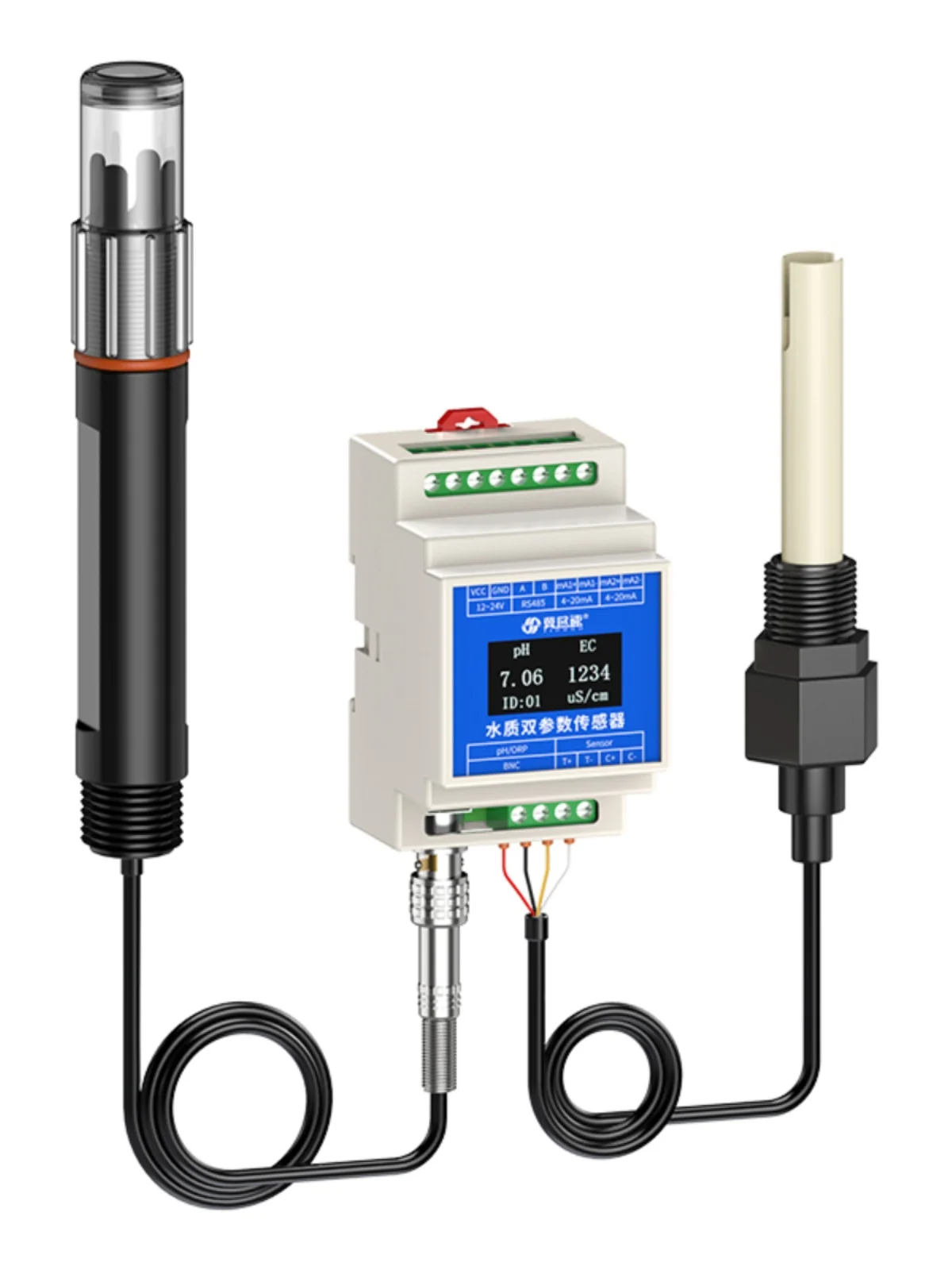 Agricultural aquaculture pHEC two in one water quality sensor industrial wastewater monitoring electrode probe detection tester