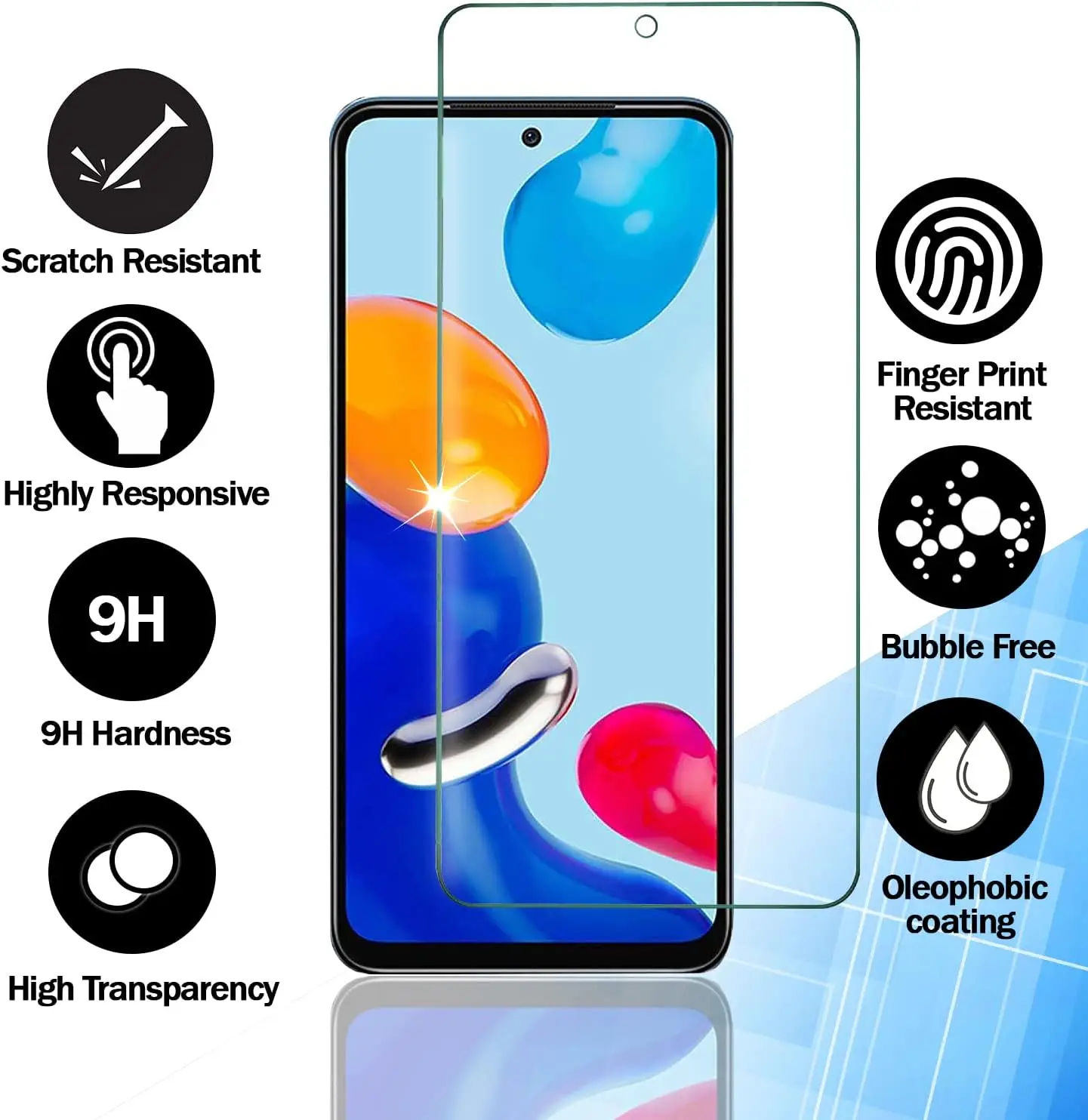 Protector de pantalla para Samsung Galaxy A52 A52S, vidrio templado HD 9H, aluminio alto, transparente, antiarañazos