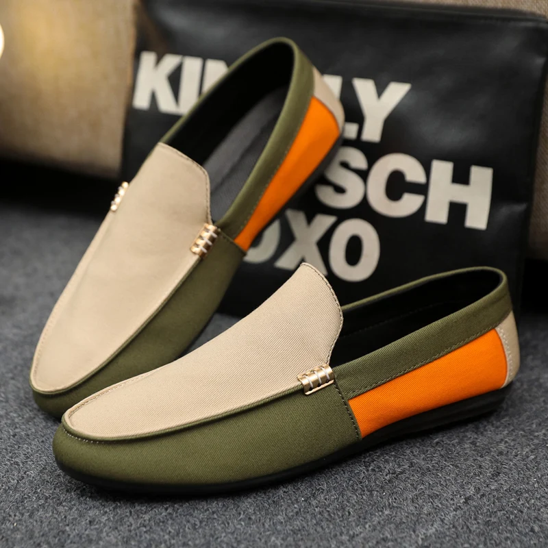 

ELUVA Mens Loafers Slip On Shoes Big Size 46 Comfort Walking Shoes PU Leather Anti Slip Sole Breathable Casual Shoes For Men