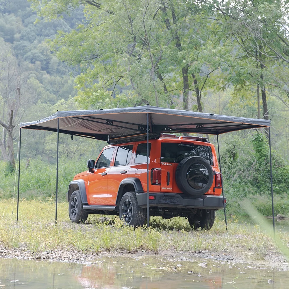 YTYINOEM 4wd Expand 270 Degree Awning Tent Car Side Retractable Awning Roof Tent Side Awning Wall