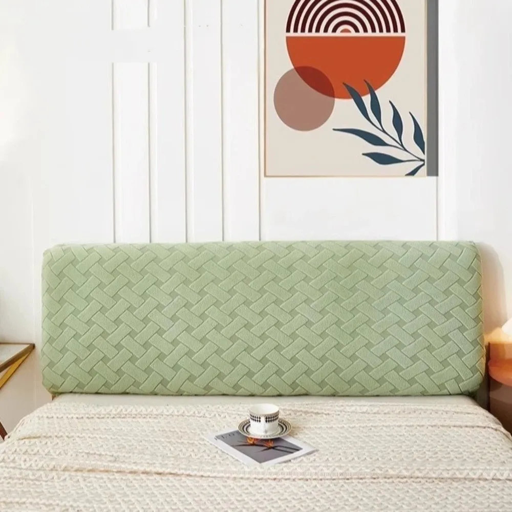 غطاء غبار رأس السرير عملي شامل مضاد للتصادمات من قماش الجاكار أغطية حماية مرنة ناعمة لغرفة النوم #3