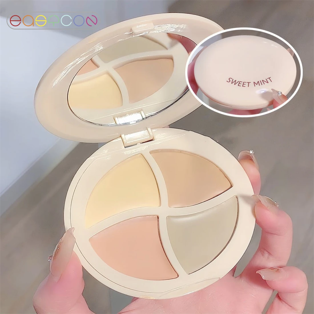 4 Colors Makeup Concealer Palette Waterproof Moisturizing Face Contour Bronzer Make Up Face Foundation Cream Concealer