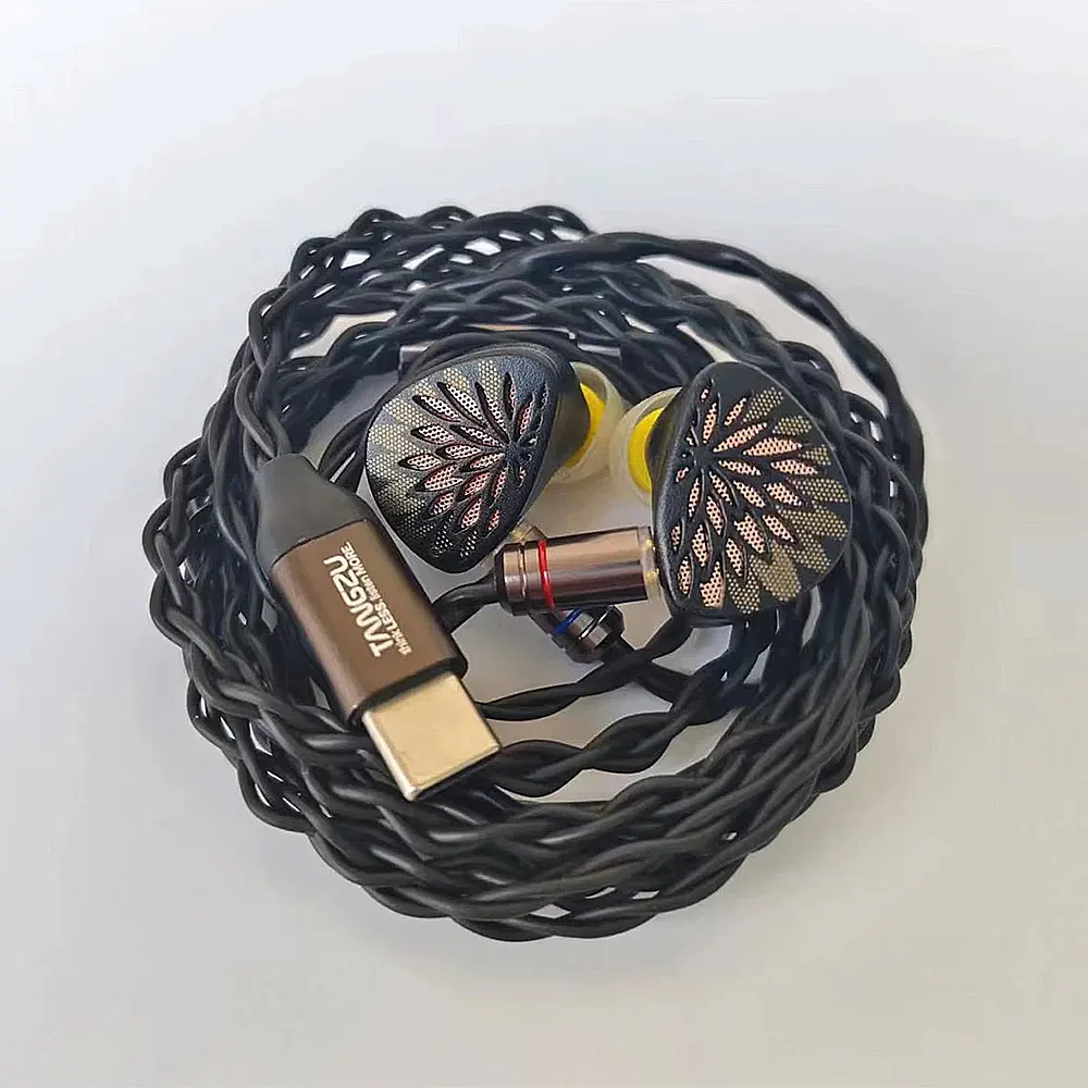 New TANGZU YuXuanJi In-Ear Earphones 10mm Dynamic Driver Hifi Music Earbuds Cable 3.5mm 4.4mm Plug Headphone Gifts Headset