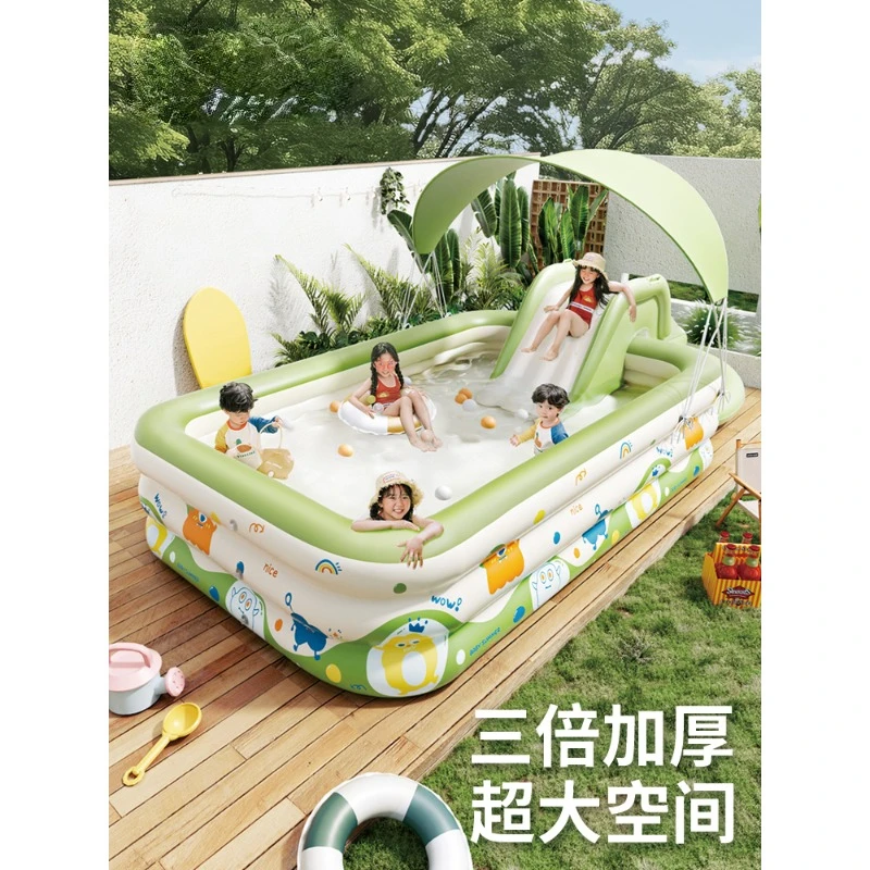 Inflatable swimming pool for children's household thickened baby large inflatable pool for children and adults to play in water