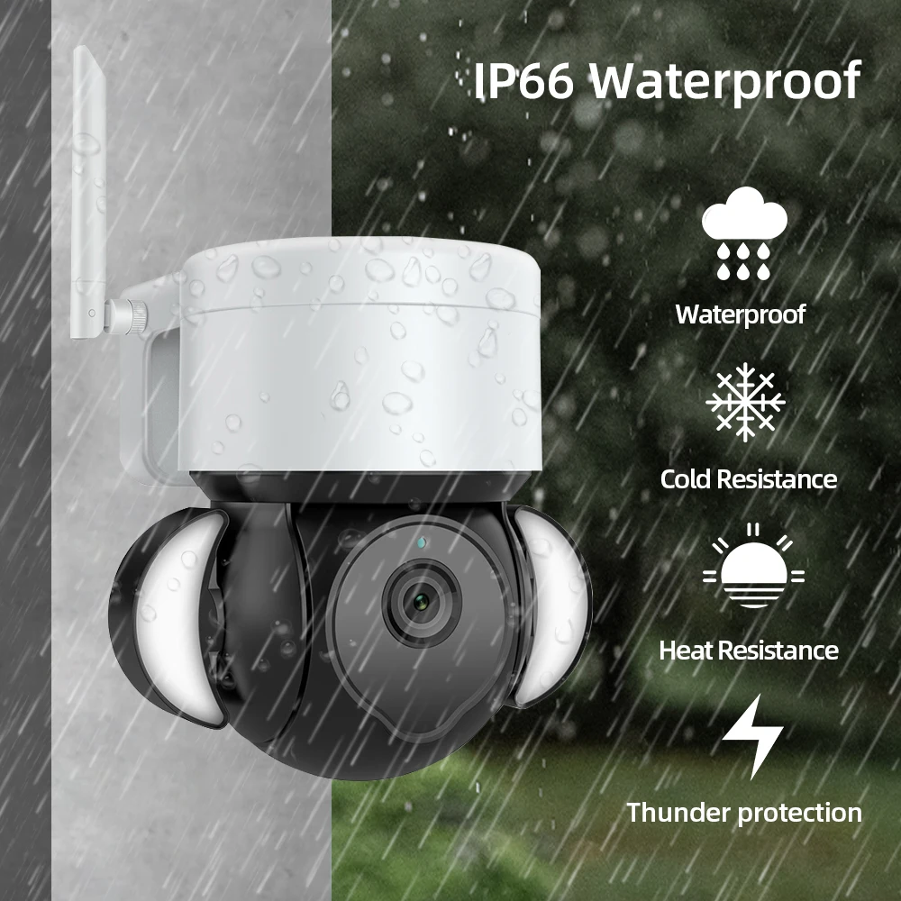 4K Wifi PTZ Security Camera System Set 8CH NVR Kit Outdoor Color Night Vision 2 Way Audio CCTV IP Camera Video Surveillance Kit