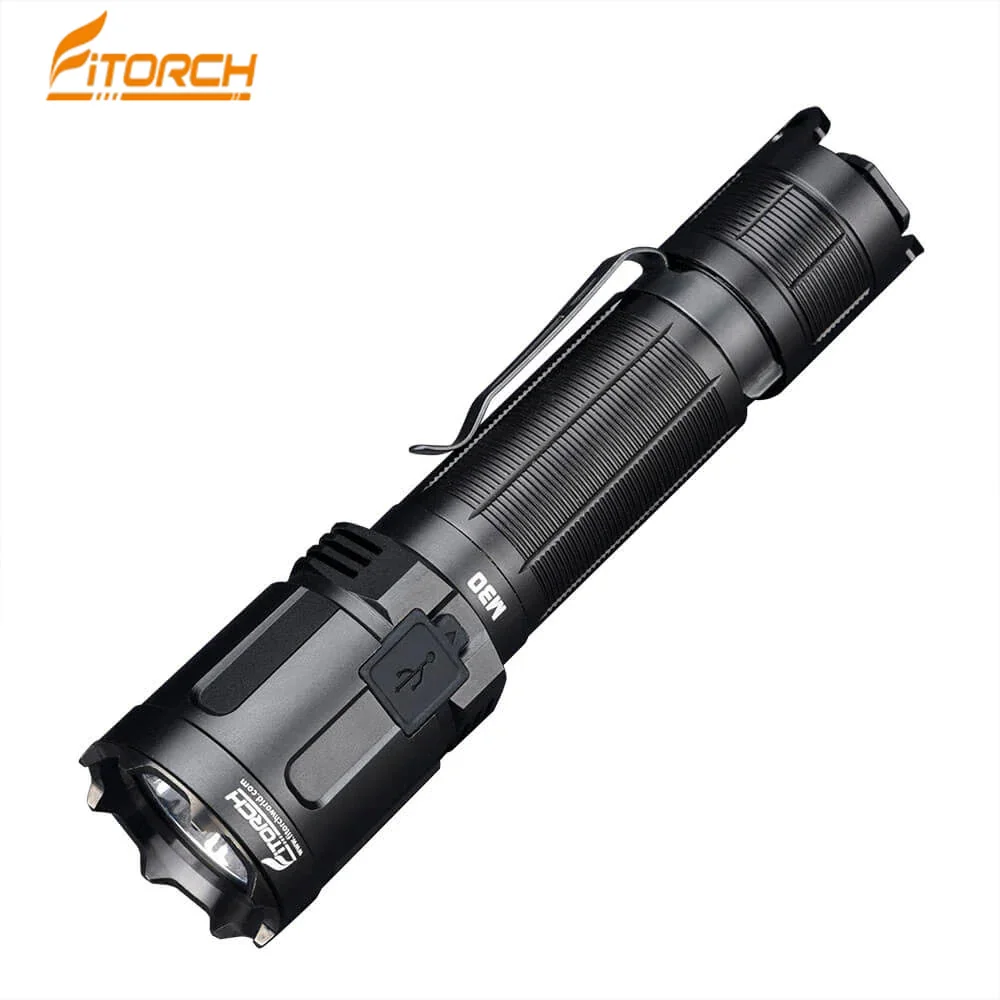 

Fitorch M30 Tactical Flashlight 3300LM High Brightness Rechargeable 18650 Long Throw Waterproof Outdoor Emergency Flashlight
