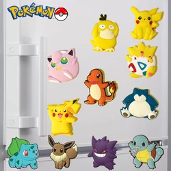 Cartoon Pokemon Pikachu magneti per frigorifero Kawaii Snorlax Eevee frigorifero Memo magnete adesivi per frigorifero decorazioni regali per bambini giocattoli