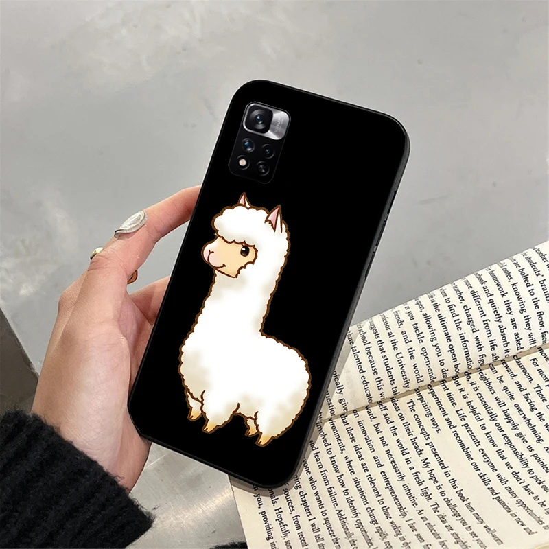 Cute Cartoon Alpaca Llama Phone Case for Xiaomi Redmi note 13 12S 12 Pro 11S 11 10 Pro 10S Redmi 10 10C 9C 13C Funda