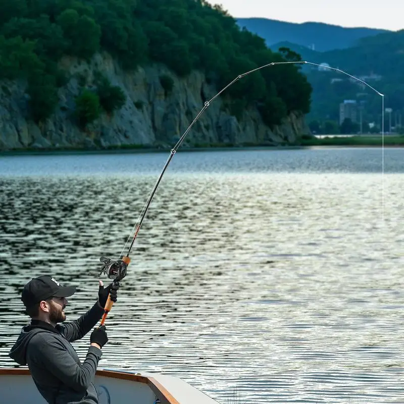 

Rod and Fishing Reel Combo, IM7 Carbon Fiber Baitcasting Rod and Reel Combo, Bass Fishing Pole with 6+1 BB System, 7.0:1 Gear Ratio, Cork Handle, Stainless Steel Guides with Ceramic Rings