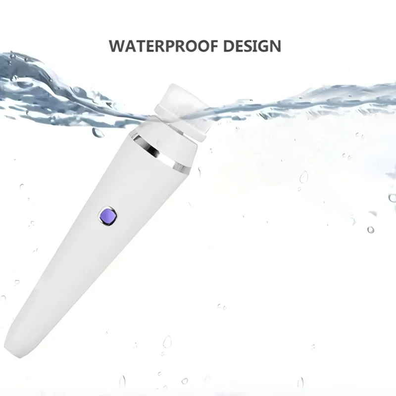 4 In1 전기 클렌징 브러시 방수 페이스 마사지 클렌징 장치 깊은 클렌징 제거 블랙헤드 모공-VVNB