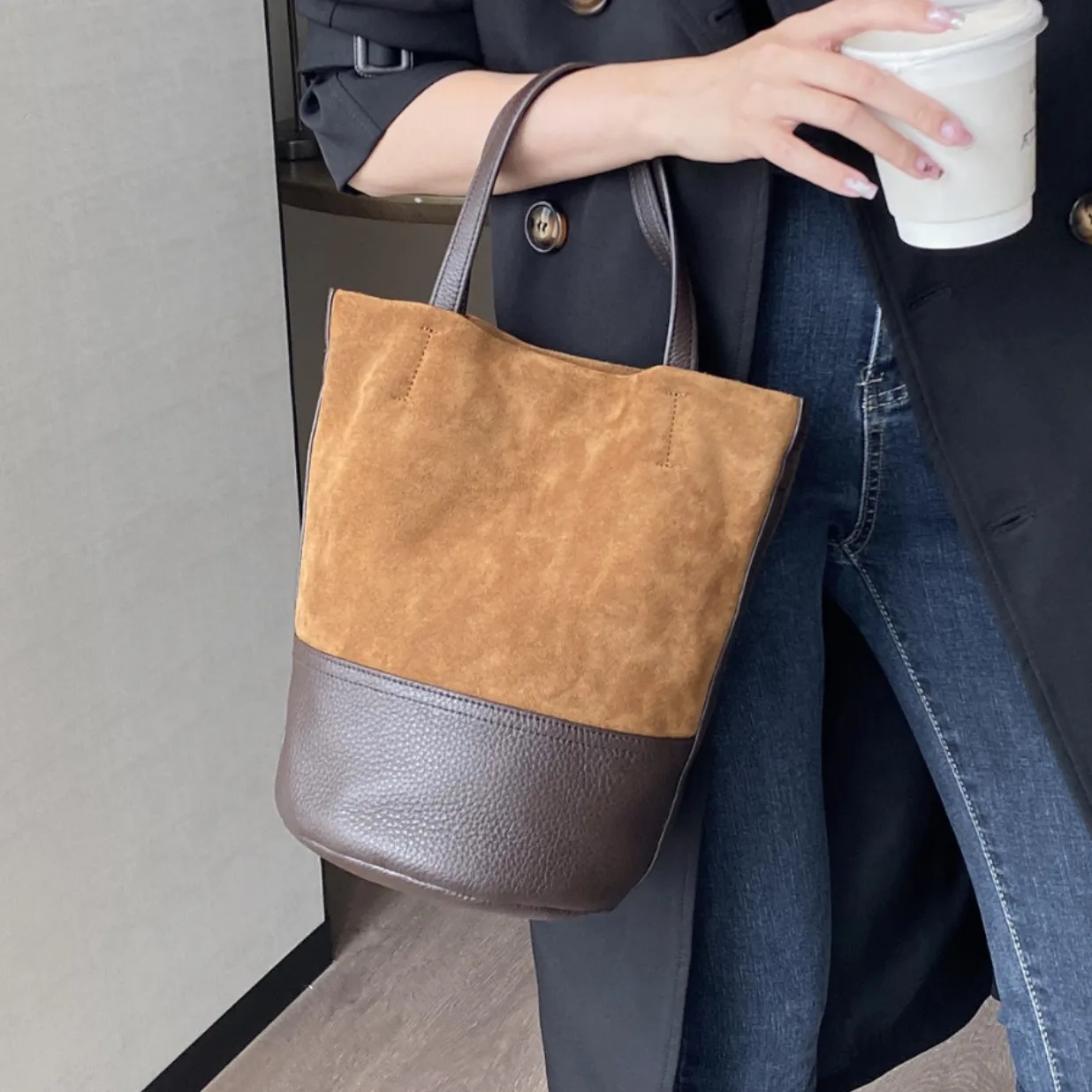 2025 New Women Leather Bucket Purses And Handbags