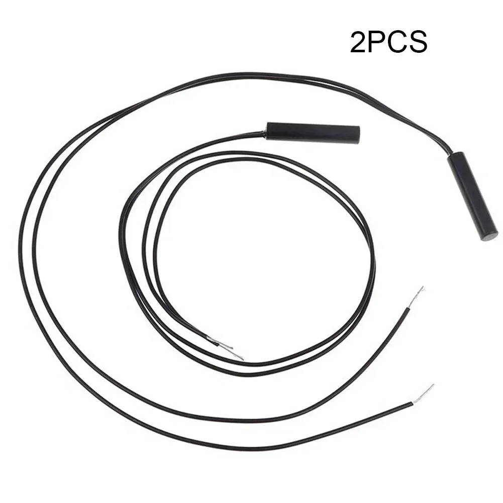 Interruptor de proximidad de lengüeta montado normalmente abierto o cerrado 2 uds interruptor de Control de Sensor magnético interruptor de lengüeta de montaje de plástico cilíndrico
