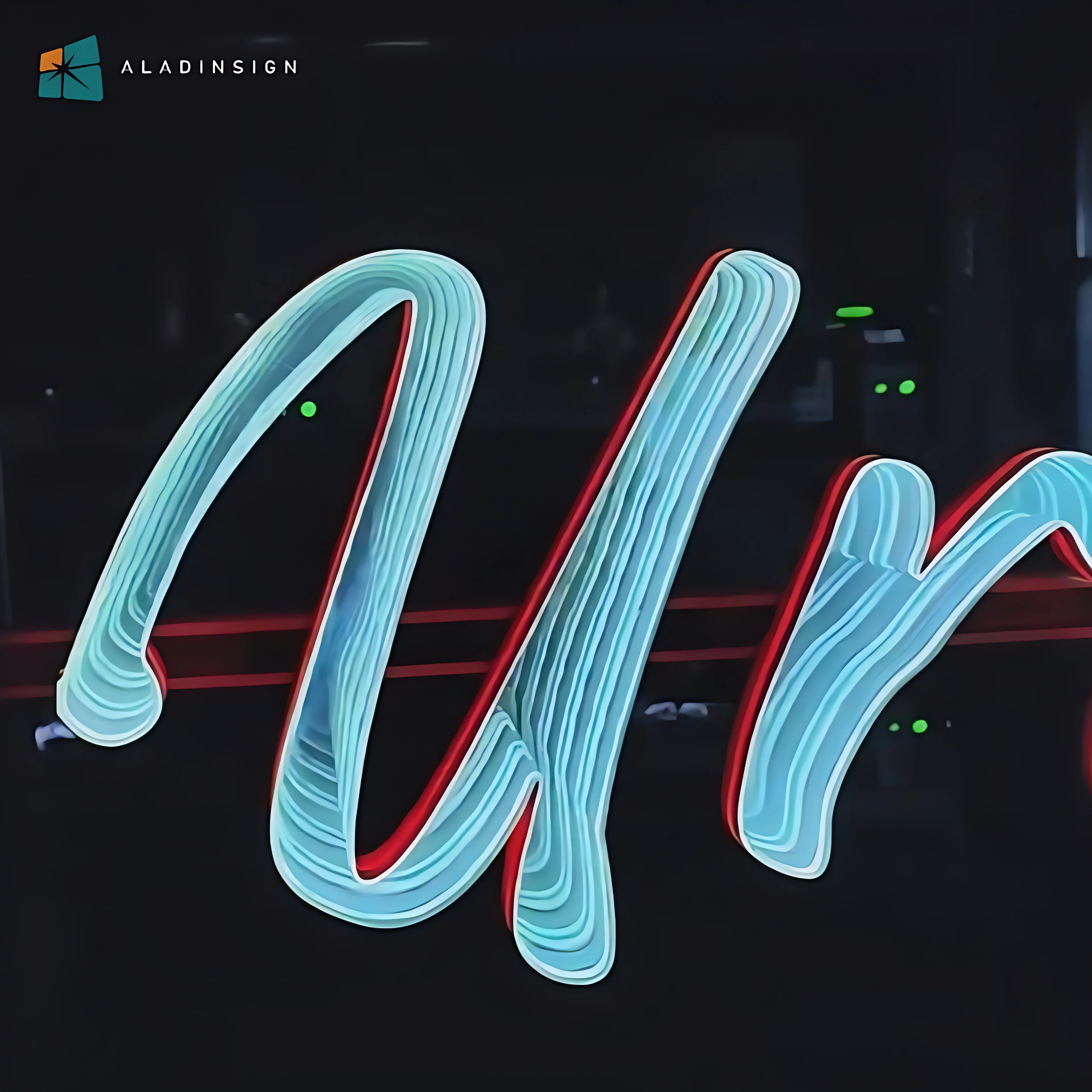 Glass LED Neon Sign Retail Shop Advertising Customizable Color Custom Shape Luminous Billboard Store Signage