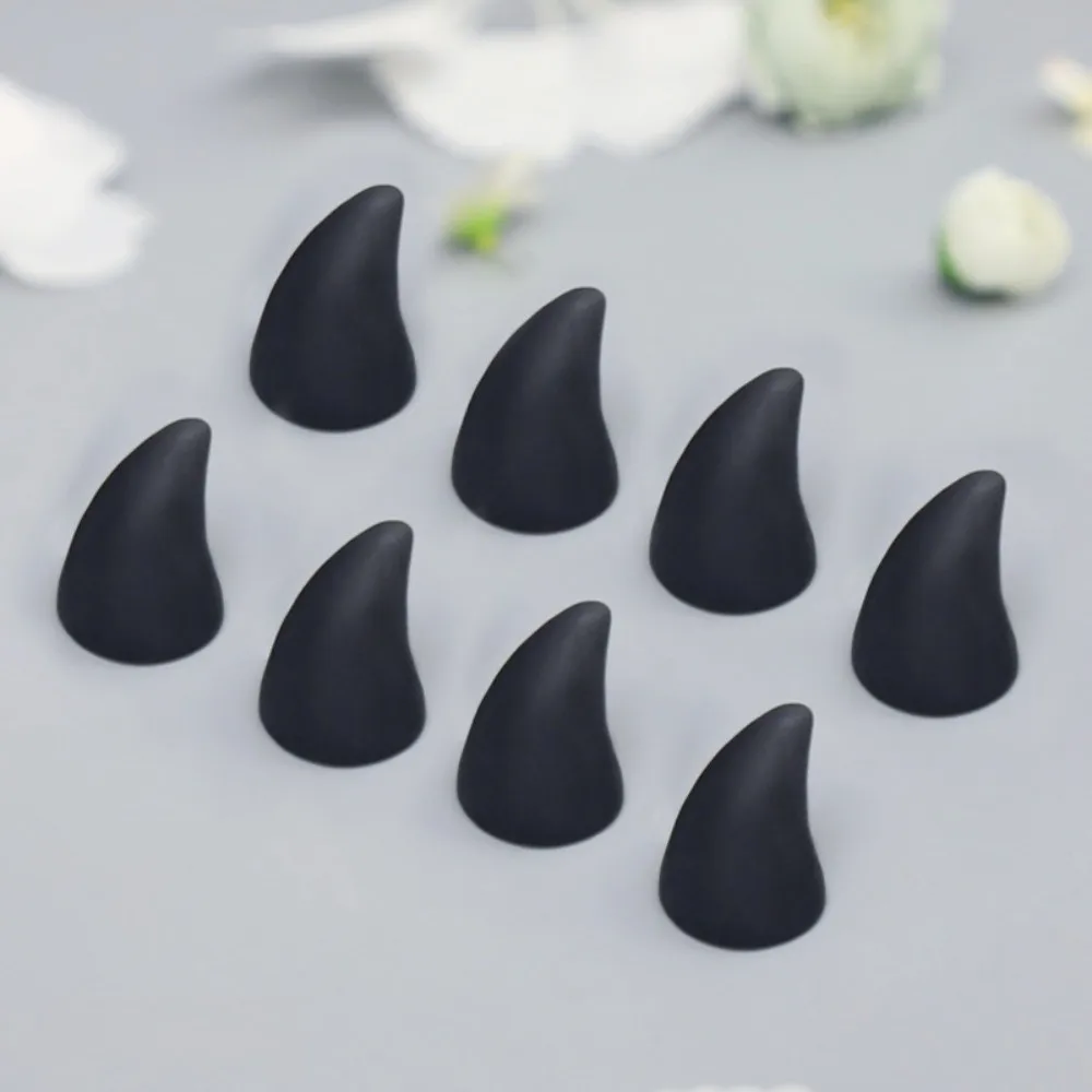 8 Stück Mehrfarbige Tier-Fursuit-Klauen Zubehör Spitz/Abgerundet Epoxidharz Pelzige Klauen Nägel Handgefertigt Cosplay-Accessoires – Detail 12