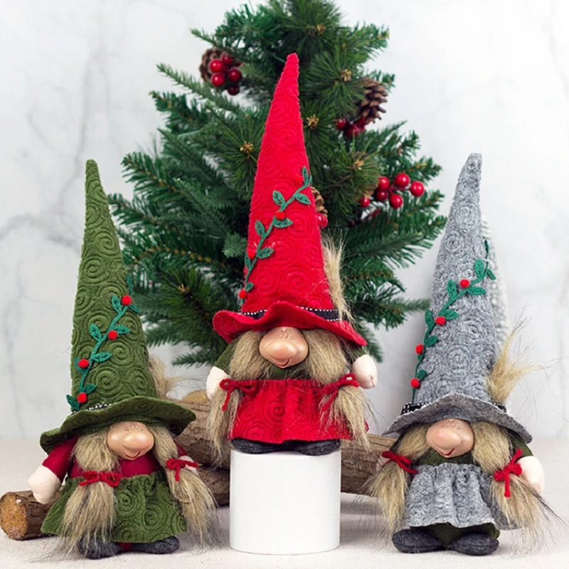 Christmas Gnomes, No Face Old Man Desktop Decor Doll Ornament Present For Children Adult