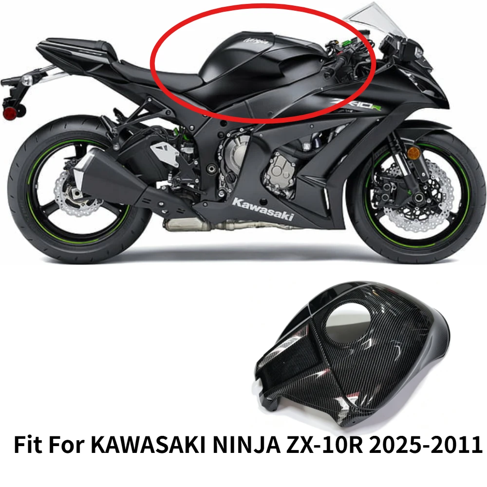 Motorcycle Tank Oil Fuel Gas Protection Cover Fairing Fit For KAWASAKI NINJA ZX-10R 2025 2024 2023 2022 2021 2020 2019 2018 2017