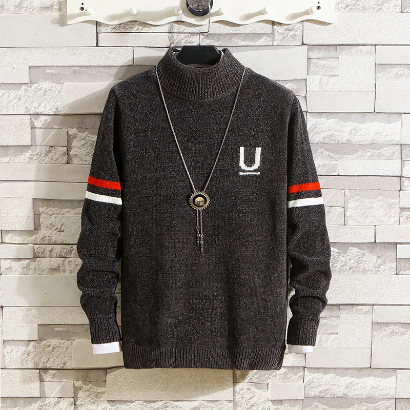 Autumn Fashion Sweaters Men Long Sleeve Man O-Neck Sweater Solid Slim Fit Sweaters Knitting Tops