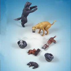 1:35 Scale Small Animal Puppy Resin Assembled Model Kit Unassembled Unpainted Diorama DIY Toys