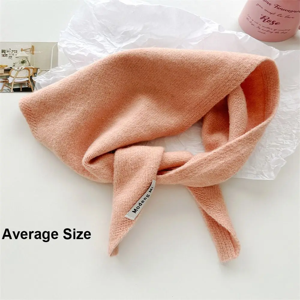 New Wool Knitted Triangular Scarf Multi-functional Warm Triangle Knit Scarves Headscarf Shawl Winter