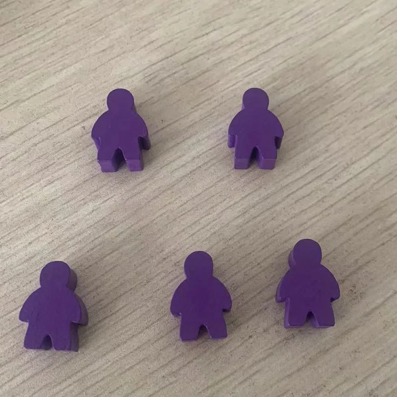 5 pcs/set Humanoid Wooden Chess Game Accessories