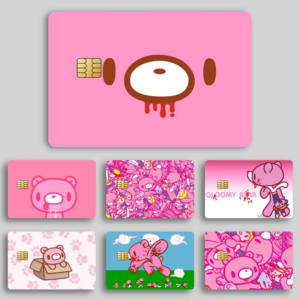 Funny G-Gloomy B-Bear Credit Card Skin Stickers for Bank Card Bus Metro Card Sticker Waterproof Gift