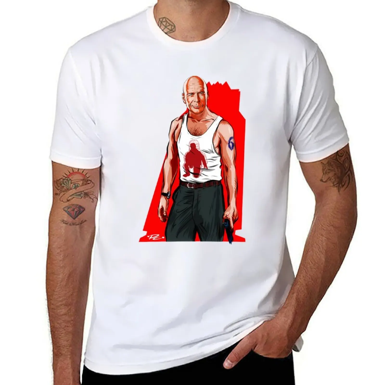 

Bruce Willis T-Shirt cotton t shirt pack funny t shirts man T-Shirt